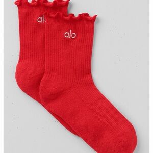 ALO Yoga Lettuce Edge Socks